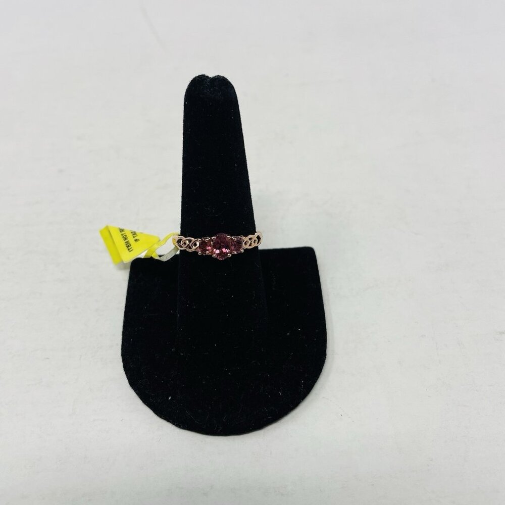 Shop LC Morro Redondo Pink Tourmaline Size 9 925 Sterling Silver Ring 5126